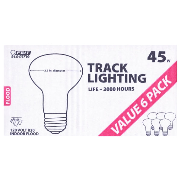 Feit Electric 45 Watt R20 Indoor Flood Light Bulbs (6 Pack)