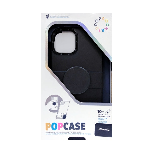 PopSocket iPhone 13 PopCase Protective Phone Case with Integrated PopGrip Slide - Bunny Black (Fits iPhone 13)