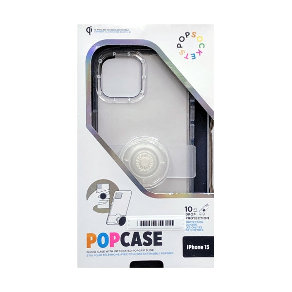 PopSocket iPhone 13 PopCase Protective Phone Case with Integrated PopGrip Slide - Bunny Clear (Fits iPhone 13)
