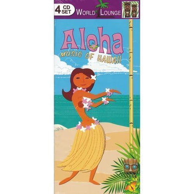 Aloha Music of Hawaii - World Lounge (4-Music CDs Gift Box Set) with Free Local Delivery in Champaign & Vermilion County IL.