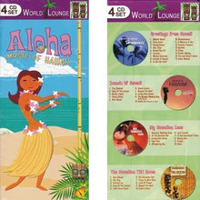 Load image into Gallery viewer, Aloha Music of Hawaii - World Lounge (4-Music CDs Gift Box Set) with Free Local Delivery in Champaign &amp; Vermilion County IL.
