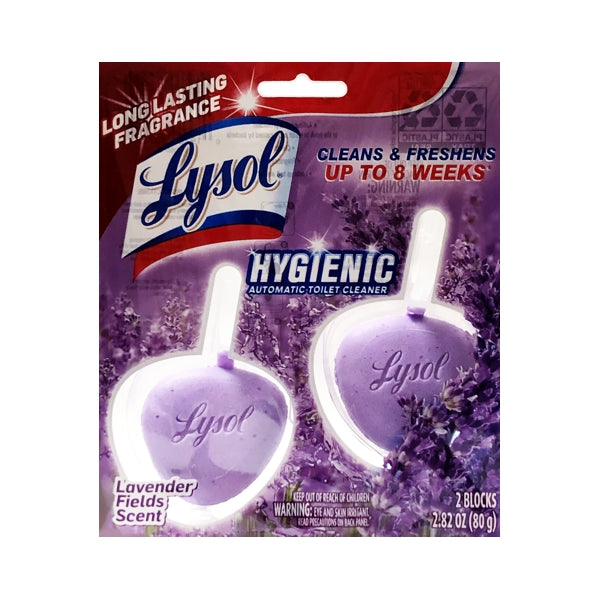 Lysol Automatic Toilet Bowl Cleaner Blocks - Select Scent (2 Pack) Cleans & Freshens Up to 8 Weeks
