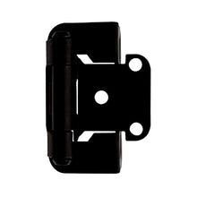 Load image into Gallery viewer, Amerock 1/2&quot; Overlay Self-Closing Cabinet Hinge - Flat Black (1 Pair) BPR7550FB
