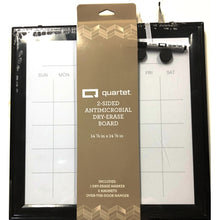 Load image into Gallery viewer, ACCO Quartet 2-Sided Antimicrobial Magnetic Dry Erase Board - Monthly Calendar/Blank (14-7/8&quot; x 14-7/8&quot;)
