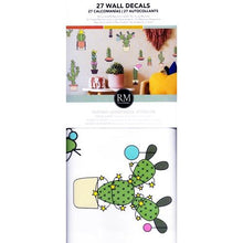 Load image into Gallery viewer, RoomMates Cactus Christmas Holiday Wall Decals (27 Pack) Removable &amp; Respositionable
