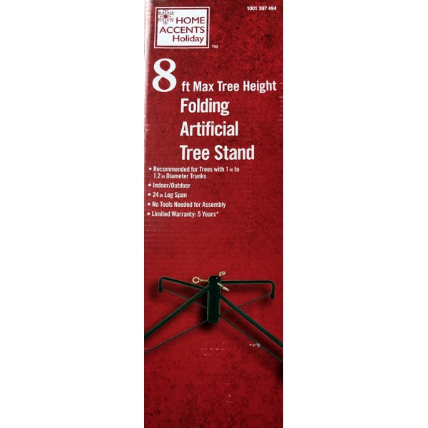 Home Accents Folding Artificial Tree Stand - Indoor/Outdoor (For Artificial Trees up to 8 ft. Tall) Recommended for 1