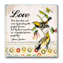 Load image into Gallery viewer, KeyPoint True Love Handcrafted Decorative Wood Plaque - Gift Boxed (8&quot; x 8&quot;)
