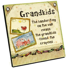 Load image into Gallery viewer, KeyPoint Grandparents Fun Handcrafted Decorative Wood Plaque Gift Boxed (8&quot; x 8&quot;)
