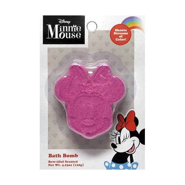 Minnie Mouse Scented Bath Bomb - Bow-tiful (1 Count) Shoots Streams of Colors!