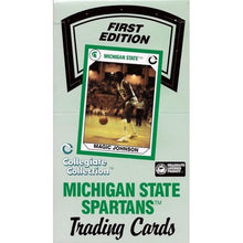 Load image into Gallery viewer, Box of Michigan State Spartans Trading Cards - First Edition (36 Packs) Collegiate Collection
