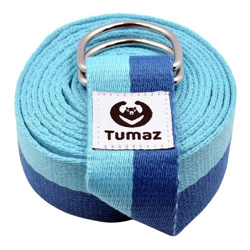 Tumaz Yoga Stretch Strap - Non-Elastic Band (8 ft.)