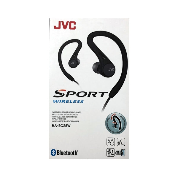 JVC Sport Bluetooth Wireless Earbud Headphones - Black (HA-EC25W)