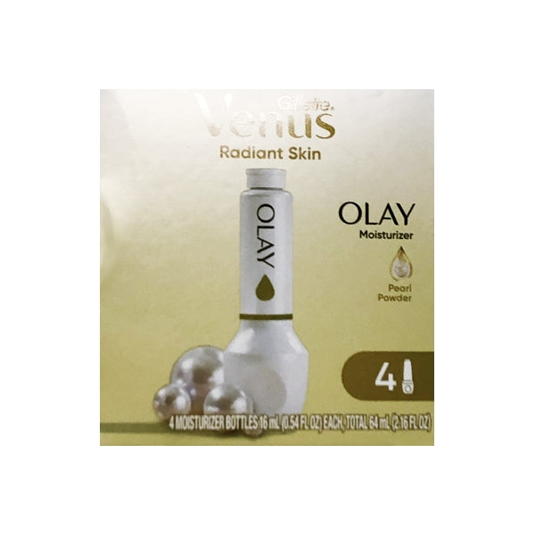 Gillette Venus Radiant Skin Olay Moisturizer Bottles Refill Pack - Pearl Powder (4 Pack)