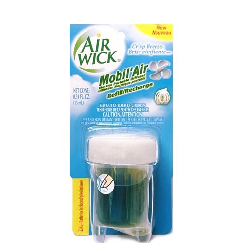 Air Wick Mobil'Air Electric Portable Diffuser Refill - Crisp Breeze (Net. 0.51 fl. oz.)