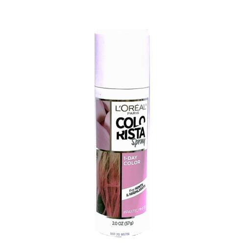 L'Oreal Colorista Hair Spray 1-Day Hair Color (PastelPink10) For Hints & Highlights