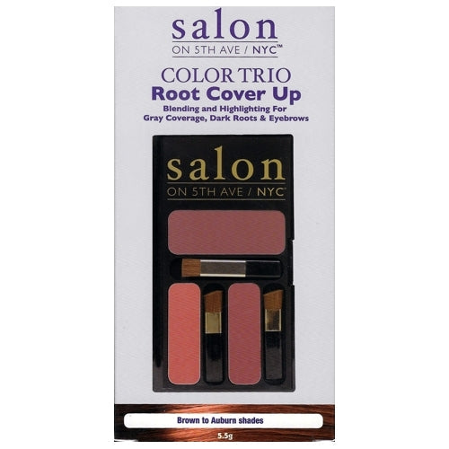 Salon on 5th Ave/NYC Color Trio Root Touch Up (Brown to Auburn Shades) Quick Fix Concealing Powder
