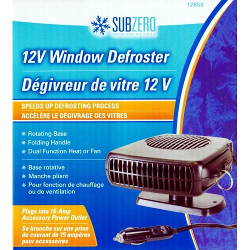 Subzero 12V Window Defroster (Heat or Fan)