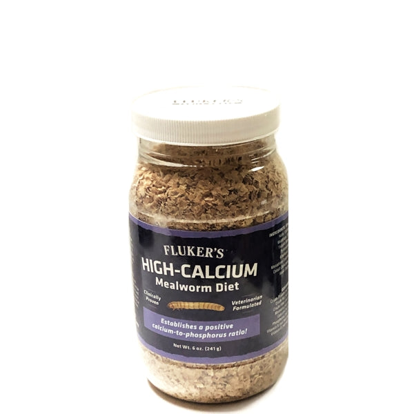 Fluker's High-Calcium Mealworm Diet (Net wt. 6 oz.) Veterinarian Formulated