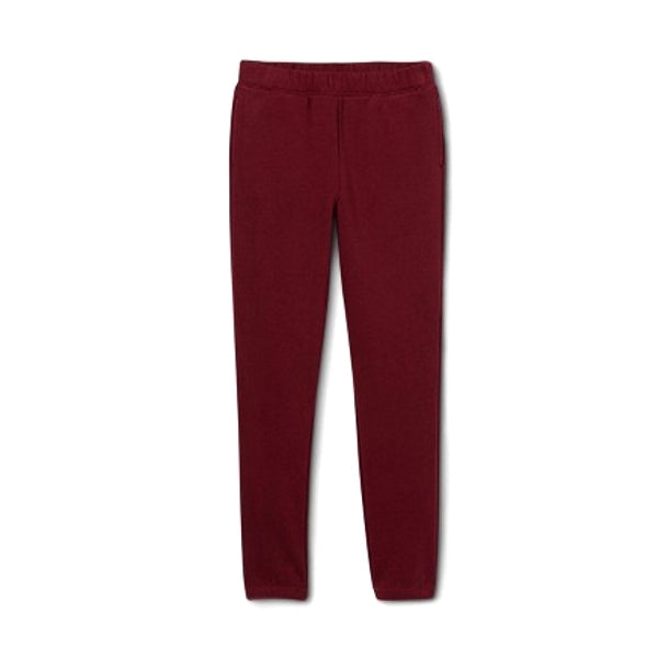 Art Class Kids Fleece Jogger Sweat Pants with Side Pockets - Crimson Red (Size XL - 14/16)