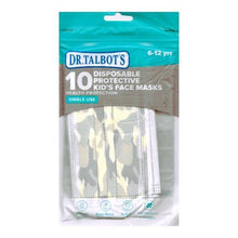Load image into Gallery viewer, Dr. Talbot&#39;s Kids Three-Ply Disposable Protective Face Masks (10 Pack) Select Design
