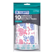 Load image into Gallery viewer, Dr. Talbot&#39;s Kids Three-Ply Disposable Protective Face Masks (10 Pack) Select Design
