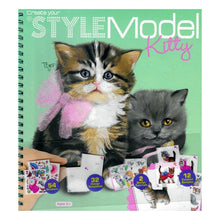 Load image into Gallery viewer, Create Your STYLE Model Sketchbook - Kitty (50 Pages) Fashion Design and Sketch for Your Kitty
