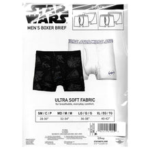 Load image into Gallery viewer, Men&#39;s Tagless Boxer Briefs - Starfighters (2 Pack) Size Large 36-38&quot;
