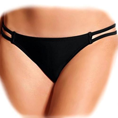 Black Extra Cheeky String Bikini Bottom Women's Size Small with Free Local Delivery in Champaign & Vermilion County IL.