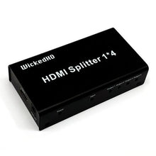 Load image into Gallery viewer, WickedHD HDMI Splitter 1 x 4 Port Full HD 1080 with 3D Support (Ver. 1.4)
