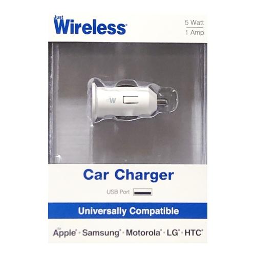 Just Wireless Universal USB Car Charging Port (White)
