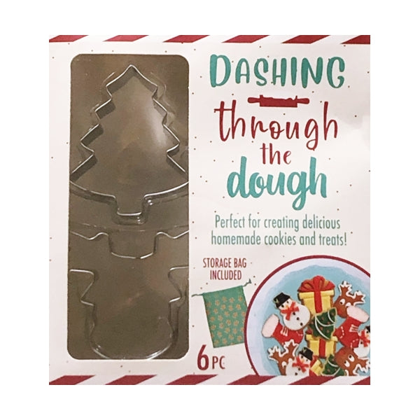 Evriholder Dashing Through the Dough Holiday-Shaped Cookie Cutter Set (6-Piece Set)