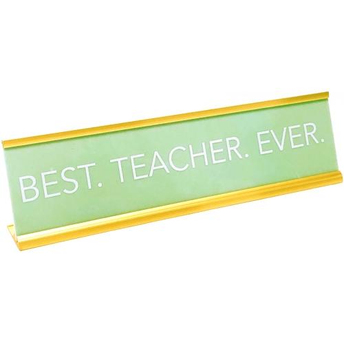 Paper Riot Best Teacher Ever Desk Plaque (8