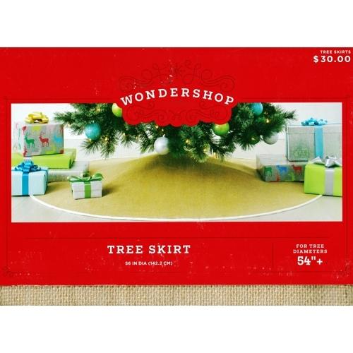 Wondershop Natural Burlap Christmas Tree Skirt (56