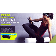 Load image into Gallery viewer, Ignite Active Therapy Cool RX Roller Sleeve for Foam Rollers - Black (12&quot; x 18&quot;) Fits Most Foam Rollers
