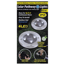 Load image into Gallery viewer, Tekno Round Solar Pathway Lights (2 Pack)
