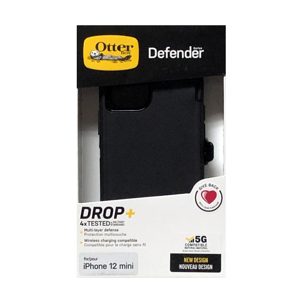 OtterBox iPhone 12 Mini Defender Series Phone Case - Black (77-65352) Screenless Edition