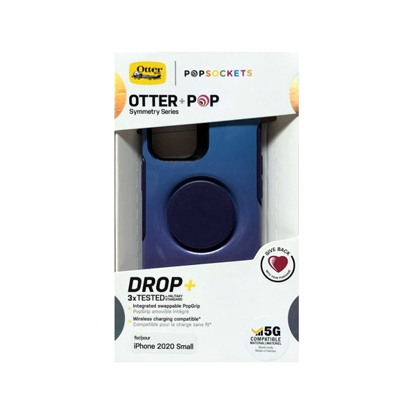 OtterBox iPhone 12 Mini Otter + Pop Symmetry Series Phone Case - Making Waves/Blue Purple (77-80386) For iPhone 12 Mini