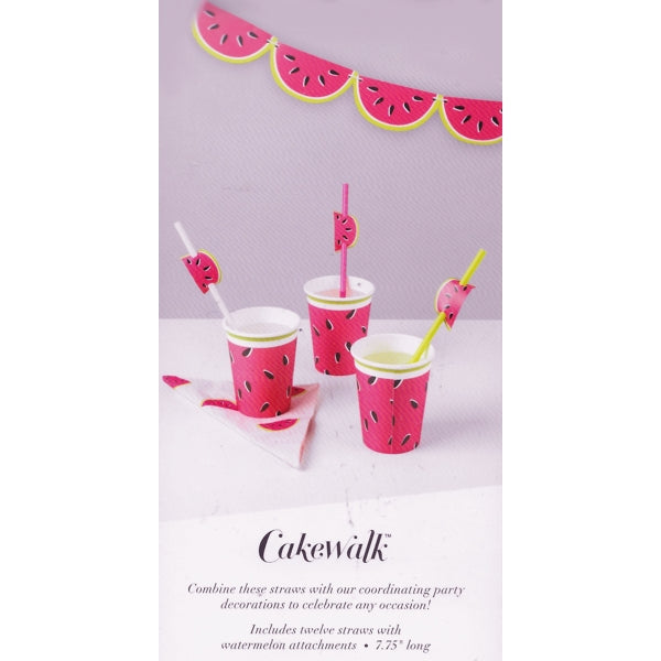 Cakewalk Party Paper Cups - Watermelon (8 Pack) 9 fl. oz. Size
