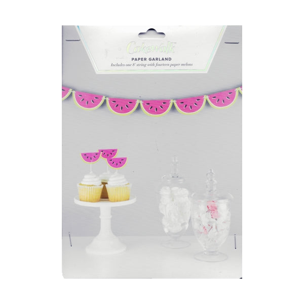 Cakewalk Decorative Paper Garland Party Banner - Watermelons (96