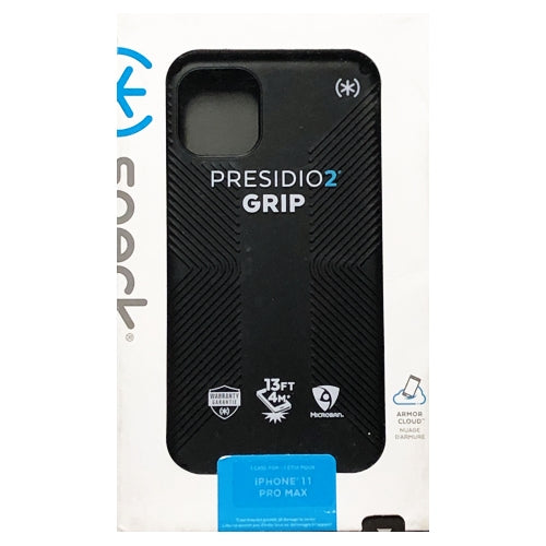Speck iPhone 11 Pro Max Presidio with Grips Protective Phone Case (Black) For iPhone 11 Pro Max