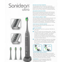 Load image into Gallery viewer, Soniclean Ultra Rechargeable Toothbrush Kit (Includes 4 Replacement Brush Heads)
