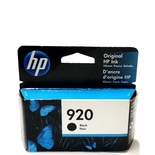 Clearance - HP 920 Ink Cartridge - Black (For HP OfficeJet Printers) Warranty End date: 09/30/2022