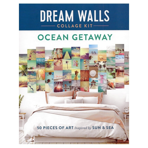 Dream Walls Collage Kit - Ocean Getaway (Paperback Book, 50 Pages) 50 Pieces of Art Inspired by Sun & Sea