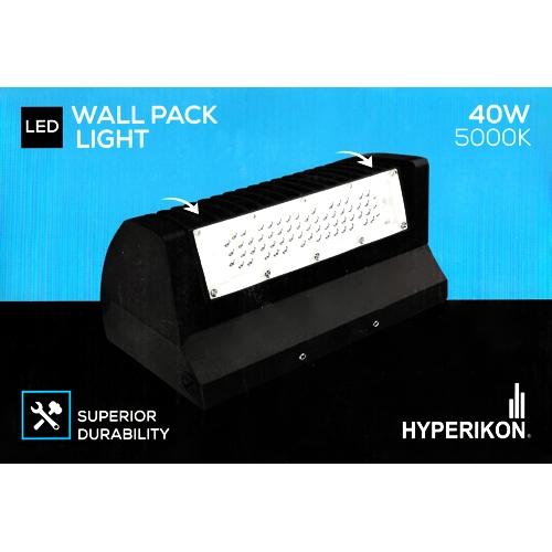 Hyperikon LED Outdoor Wall Pack Light - Crystal White (40W)
