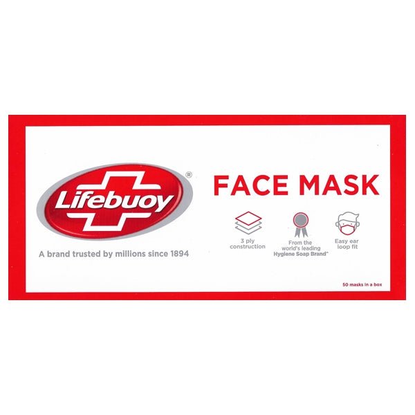 Clearance - Adult Protective 3-Ply Disposable Face Masks (50 Pack) Best By Date 6/13/2022 - DollarFanatic.com