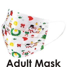 Load image into Gallery viewer, Clearance - BingFone Adult 3-Ply Protective Disposable Face Masks - Holiday Themed (50 Pack) Best by Date: 08/09/2022 - DollarFanatic.com
