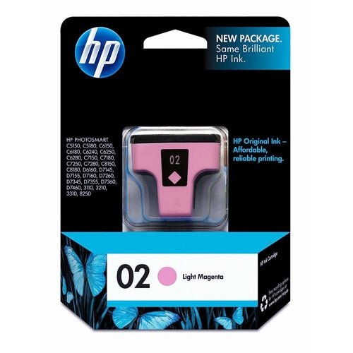 Clearance - HP 02 Ink Cartridge - Light Magenta (For HP PhotoSmart Printers) Warranty End date: 10/31/2020 - DollarFanatic.com