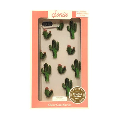 Sonix iPhone 8 Plus Clear Coat Phone Case - Prickly Pear Cactus (Also fits iPhone 7 Plus, iPhone 6/6s Plus) Drop Test Certified - DollarFanatic.com